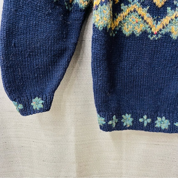 Outback Red Vintage Wool Knit Nordic Sweater Size S - Picture 3 of 12